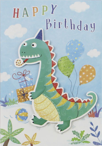 Picture of HAPPY BIRTHDAY CARD DINOSAUR